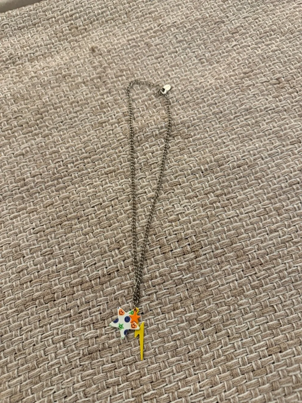 Kids Colorful Star & Lightning Necklace - Yellow Accent